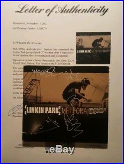 Linkin Park Chester Bennington Band Signed Meteora CD PSA/DNA AUTHENTIC
