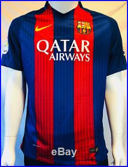 Lionel Leo Messi Signed Autographed Barcelona Soccer Jersey PSA/DNA