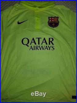 Lionel Messi Autographed Barcelona Green Jersey PSA DNA