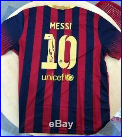 Lionel Messi Autographed Signed Nike Jersey Psa/dna Legit Fc Barcelona