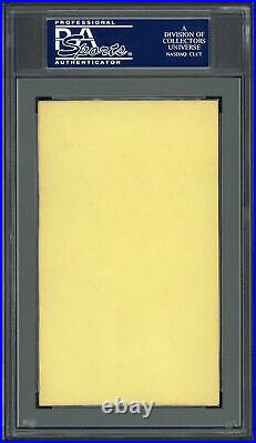 Lou Gehrig Autographed 3x5 Index Card Yankees Auto Grade Mint 9 PSA/DNA 83858618