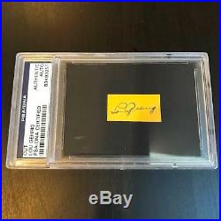 Lou Gehrig Signed Autograph Cut Signature PSA DNA Certified New York Yankees