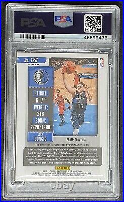 Luka Doncic 2018-19 Panini Contenders Optic Rookie Ticket Auto RC Prizm PSA 10