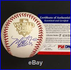 MADISON BUMGARNER Giants Autograph Signed 2010 World Series Baseball PSA/DNA COA