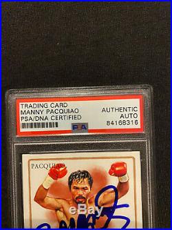 MANNY PACQUIAO Autographed Signed 2011 Allen & Ginter Trading Card PSA/DNA