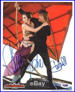 MARK HAMILL & CARRIE FISHER Signed STAR WARS 8x10 Photo PSA/DNA #L79494