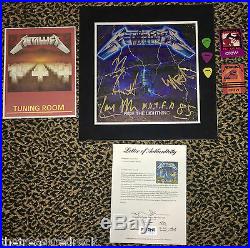 METALLICA signed autographed LP record album James Lars Kirk CLIFF PSA DNA RARE