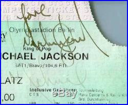 MICHAEL JACKSON AUTOGRAPH PSA/DNA AUTO double signed LOVERARE