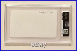 MORDECAI BROWN Signed Autographed Baseball Card Cut Index Card PSA/DNA Cubs HOF