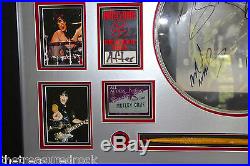 MOTLEY CRUE stage used SIGNED DRUM HEAD guitar pick autographed SHOUT 84 PSA DNA