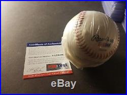 Manny Machado Autographed Baseball Psa/dna White And Clean Ball