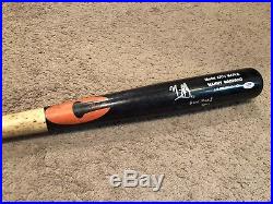 Manny Machado Game Used Autograph Chandler Bat PSA/DNA Certified Uncracked