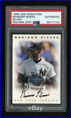 Mariano Rivera 1996 Leaf Silver Autograph PSA/DNA New York Yankees HOFer BV $300