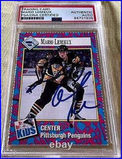 Mario Lemieux signed autograph 1993 Sports Illustrated for Kids SI card PSA/DNA