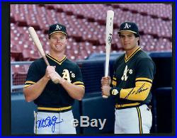 Mark McGwire & Jose Canseco Signed Autographed 8 x 10 Photo PSA/DNA Oakland A's