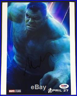 Mark Ruffalo Signed 8x10 Photo Psa Dna Coa Autograph Avengers Infinity War
