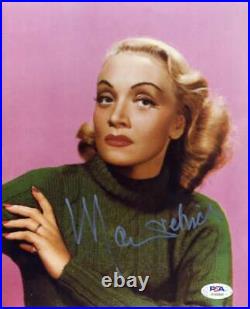 Marlene Dietrich PSA DNA Cert Signed 8x10 Photo Autograph
