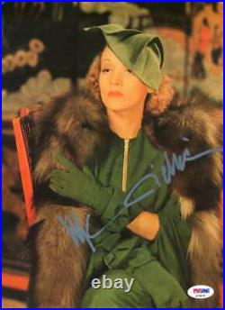 Marlene Dietrich Psa Dna Coa Autograph 9x11 Photo Hand Signed