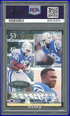 Marshall Faulk Signed 1994 Ultra #408 PSA/DNA Perfect 10 Rookie Autograph AUTO