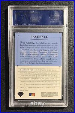 Marvin Miller Signed PSA/DNA Authentic Autograph 1994 UD Extremely Tough HOF