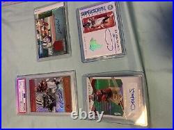 Massive Auto Rookie PSA Lot! Football And Basketball Graded And Signed