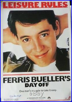 Matthew Broderick Signed Ferris Buehler Autographed Movie Poster PSA/DNA #X06649