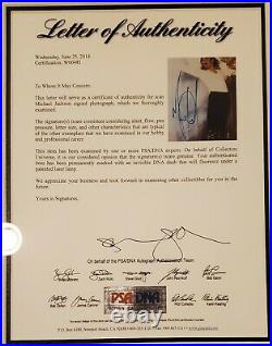 Michael Jackson Autographed Photo PSA/DNA Original