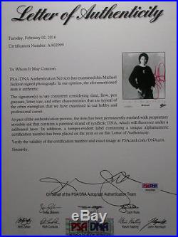 Michael Jackson Original Signature 8x10 Photo Psa/dna Authentication Services