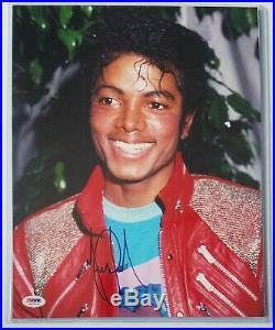 Michael Jackson Signed Photo Psa Dna Loa Autographed King Of Pop Music 5 Five