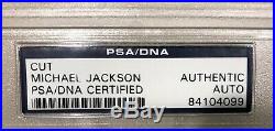 Michael Jackson large vintage autograph signed cut signature PSA/DNA