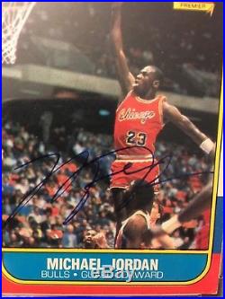 Michael Jordan 1986 Fleer #57 Rookie Signed PSA/DNA Mint 9 Autograph UDA COA RC