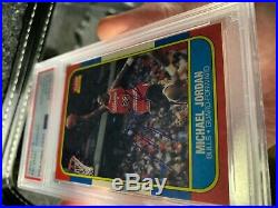 Michael Jordan Signed Autographed Auto 1986-87 #57 Fleer PSA/DNA 9 New RED LABEL