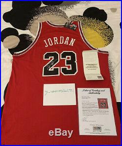 Michael Jordan Signed Autographed Upper Deck UDA Red Rookie Jersey + PSA/DNA COA