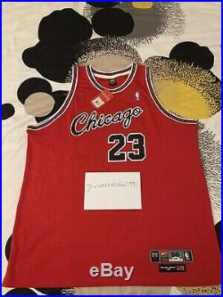 Michael Jordan Signed Autographed Upper Deck UDA Red Rookie Jersey + PSA/DNA COA