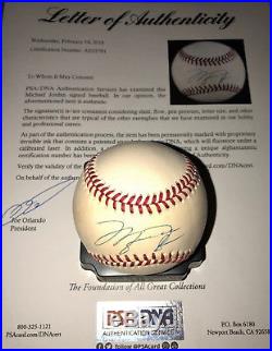 Michael Jordan signed auto PSA/DNA OAL Baseball Reds Barons ball autograph HOF