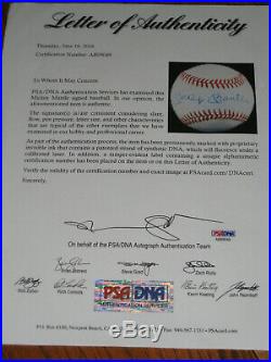 Mickey Mantle AUTOGRAPHED Rawlings Bobby Brown OML Baseball PSA/DNA