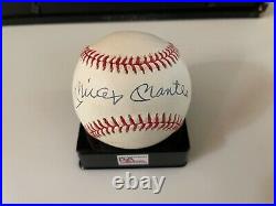 Mickey Mantle Autographed Baseball With Case PSA/DNA