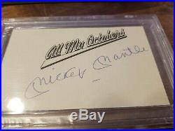 Mickey Mantle Cut Auto Autograph All My Octobers PSA DNA