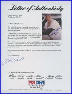 Mickey Mantle No 7 HOF Yankees Signed 8x10 Photo Autograph AUTO PSA/DNA LOA