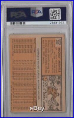 Mickey Mantle Psa/dna Graded 10 Gem Mint Signed 1963 Topps Card #200 Autograph