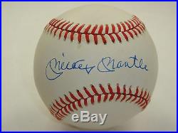 Mickey Mantle Psa/dna Graded 8 Signed Oal Baseball Autographed #o01690
