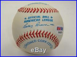Mickey Mantle Psa/dna Signed Official American League Baseball Autograph #b90239