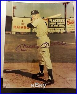 Mickey Mantle Signed 8x10 Photo Autographed AUTO PSA/DNA LOA NY Yankees HOF