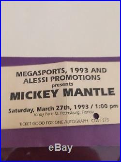 Mickey Mantle Signed Baseball Autographed PSA/DNA LOA New York Yankees HOF