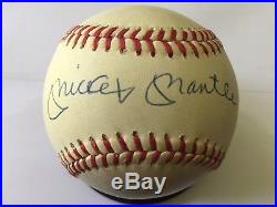 Mickey Mantle Signed Baseball PSA DNA Autograph Strong Ink