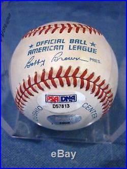 Mickey Mantle Whitey Ford NY YANKEES AUTOGRAPHED BASEBALL PSA DNA