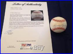 Mickey Mantle Yankees Hof Autographed Signed Baseball Psa/dna Holo Coa 2a