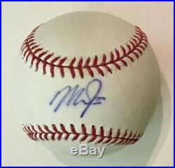Mike Trout Autographed Signed Omlb Baseball Angels Psa/dna