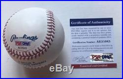 Mike Trout Signed Official Baseball PSA/DNA Rookie Autographed Angels