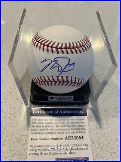 Mike Trout signed autographed MLB authentic baseball PSA/DNA COA